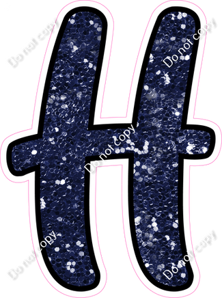 CUL 23.5" Individuals - Navy Blue Sparkle H