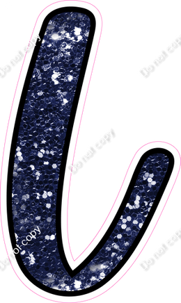 CUL 23.5" Individuals - Navy Blue Sparkle L