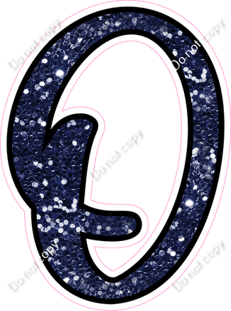 CUL 23.5" Individuals - Navy Blue Sparkle O