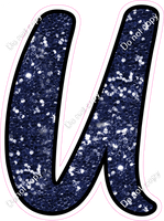CUL 23.5" Individuals - Navy Blue Sparkle U