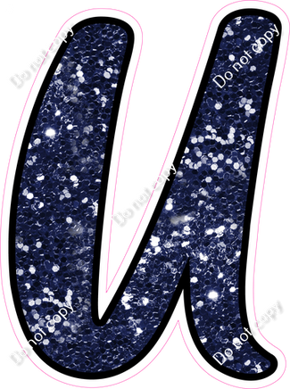 CUL 23.5" Individuals - Navy Blue Sparkle U
