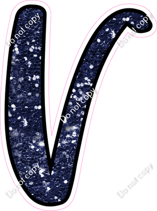 CUL 23.5" Individuals - Navy Blue Sparkle V
