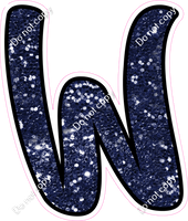 CUL 23.5" Individuals - Navy Blue Sparkle W