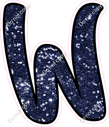 CUL 23.5" Individuals - Navy Blue Sparkle W