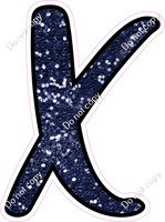 CUL 23.5" Individuals - Navy Blue Sparkle X