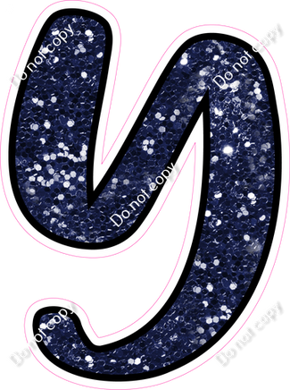 CUL 23.5" Individuals - Navy Blue Sparkle Y