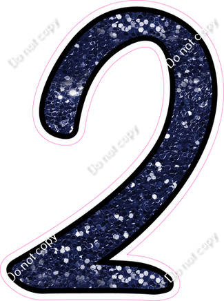 CUL 23.5" Individuals - Navy Blue Sparkle 2