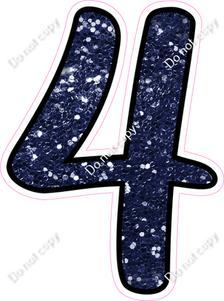 CUL 23.5" Individuals - Navy Blue Sparkle 4