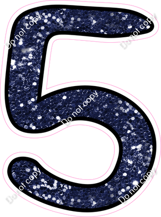 CUL 23.5" Individuals - Navy Blue Sparkle 5