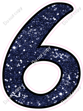 CUL 23.5" Individuals - Navy Blue Sparkle 6