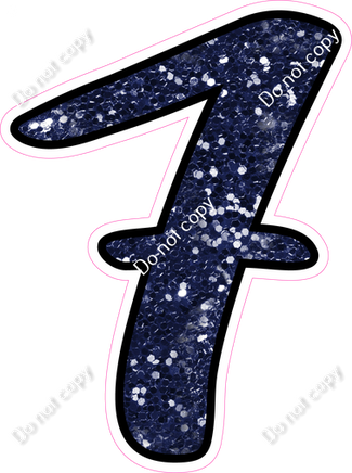 CUL 23.5" Individuals - Navy Blue Sparkle 7