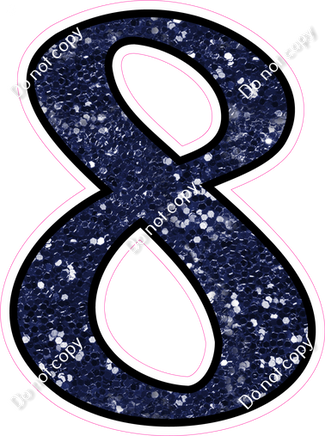 CUL 23.5" Individuals - Navy Blue Sparkle 8