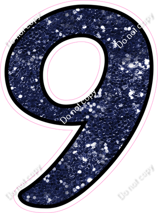 CUL 23.5" Individuals - Navy Blue Sparkle 9