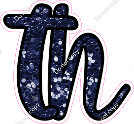 CUL 23.5" Individuals - Navy Blue Sparkle TH