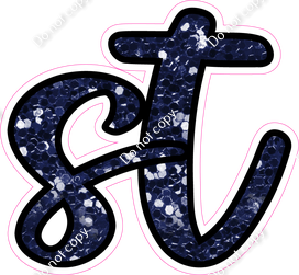 CUL 23.5" Individuals - Navy Blue Sparkle ST