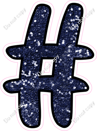 CUL 23.5" Individuals - Navy Blue Sparkle #