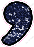 CUL 23.5" Individuals - Navy Blue Sparkle Apostrophe