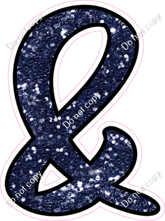 CUL 23.5" Individuals - Navy Blue Sparkle &