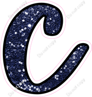 CUL 23.5" Individuals - Navy Blue Sparkle c