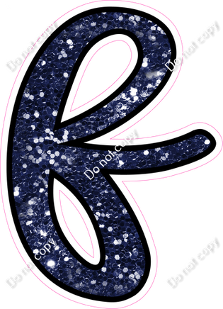 CUL 23.5" Individuals - Navy Blue Sparkle f