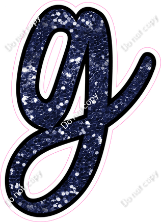 CUL 23.5" Individuals - Navy Blue Sparkle g