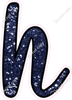 CUL 23.5" Individuals - Navy Blue Sparkle h