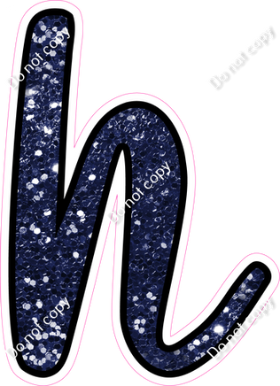 CUL 23.5" Individuals - Navy Blue Sparkle h