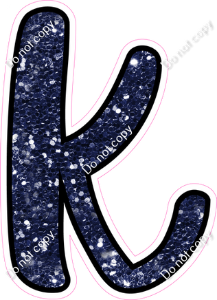 CUL 23.5" Individuals - Navy Blue Sparkle k