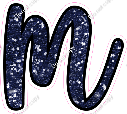 CUL 23.5" Individuals - Navy Blue Sparkle m