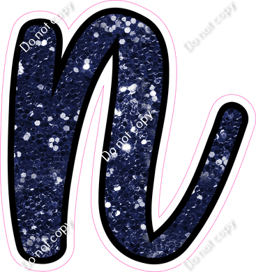 CUL 23.5" Individuals - Navy Blue Sparkle n
