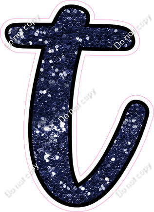 CUL 23.5" Individuals - Navy Blue Sparkle t