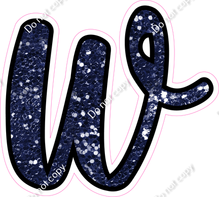 CUL 23.5" Individuals - Navy Blue Sparkle w