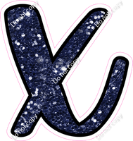 CUL 23.5" Individuals - Navy Blue Sparkle x