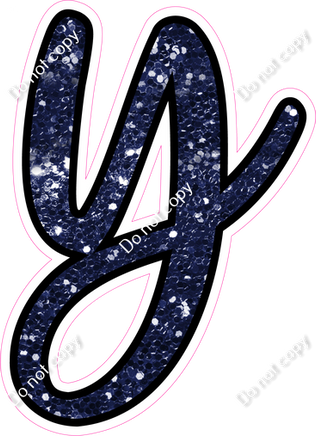 CUL 23.5" Individuals - Navy Blue Sparkle y