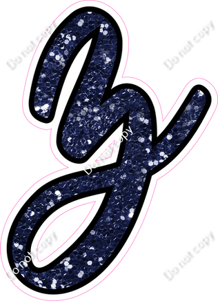 CUL 23.5" Individuals - Navy Blue Sparkle z