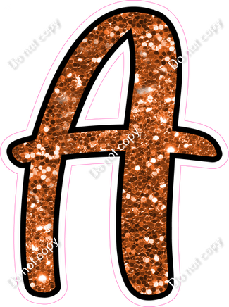 CUL 23.5" Individuals - Orange Sparkle A