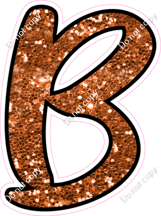 CUL 23.5" Individuals - Orange Sparkle B