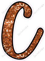 CUL 23.5" Individuals - Orange Sparkle C