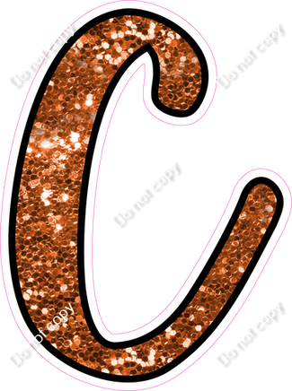 CUL 23.5" Individuals - Orange Sparkle C