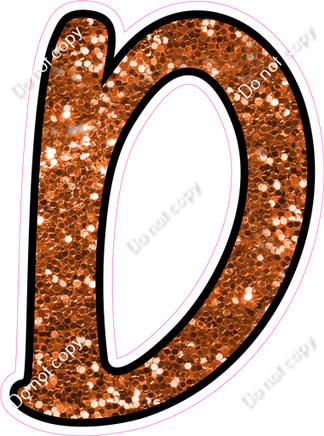 CUL 23.5" Individuals - Orange Sparkle D