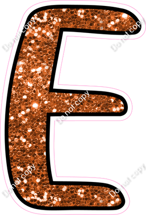 CUL 23.5" Individuals - Orange Sparkle E