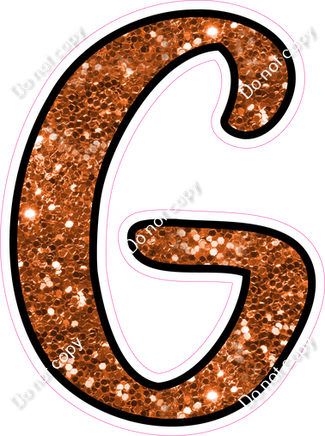 CUL 23.5" Individuals - Orange Sparkle G