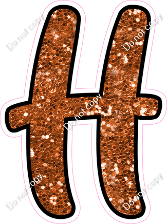 CUL 23.5" Individuals - Orange Sparkle H