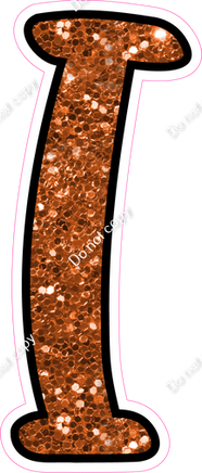 CUL 23.5" Individuals - Orange Sparkle I