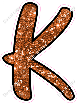 CUL 23.5" Individuals - Orange Sparkle K