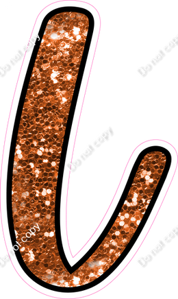 CUL 23.5" Individuals - Orange Sparkle L