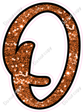 CUL 23.5" Individuals - Orange Sparkle O