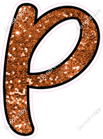 CUL 23.5" Individuals - Orange Sparkle P