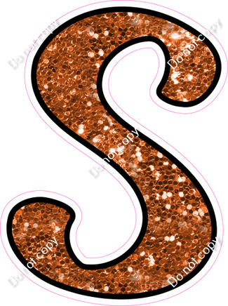 CUL 23.5" Individuals - Orange Sparkle S