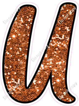 CUL 23.5" Individuals - Orange Sparkle U